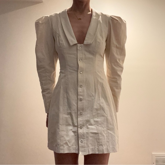 L'Academie Cream Long Sleeve Dress - Picture 6 of 6
